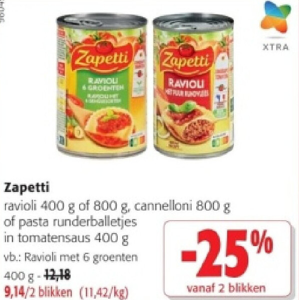 Zapetti ravioli 400 g