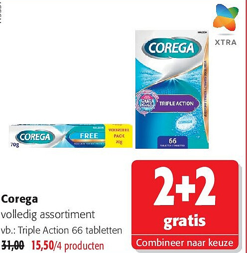 Corega Triple Action 66 tabletten