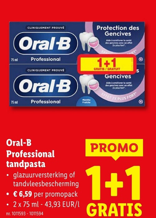 Professional tandpasta