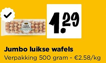 Jumbo luikse wafels