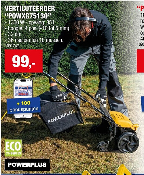 VERTICUTEERDER “POWXG75130”