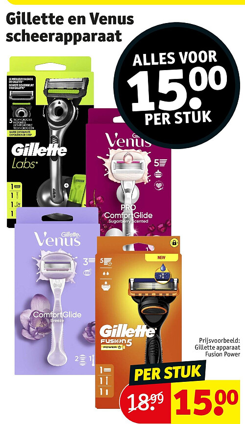 Gillette en Venus scheerapparaat
