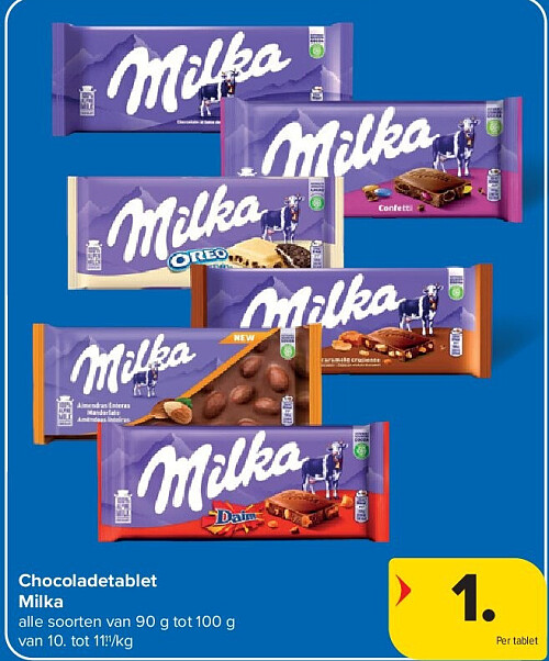 Chocoladetablet Milka