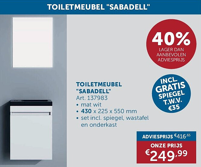TOILETMEUBEL "SABADELL"