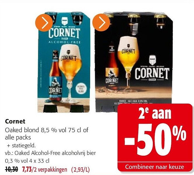 Cornet Oaked Alcohol-Free alcoholvrij bier 0,3 % vol 4 x 33 cl
