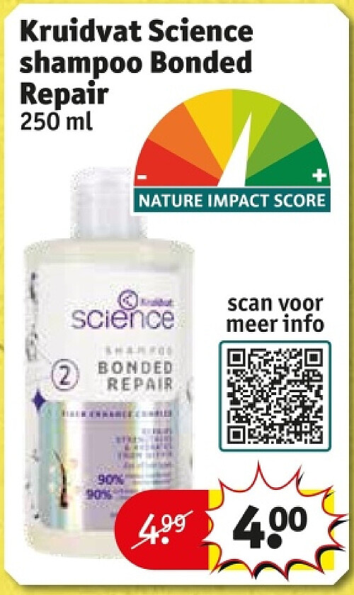 Kruidvat Science shampoo Bonded Repair