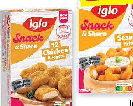 Snack & Share Chicken Nuggets of Scampi Fritti