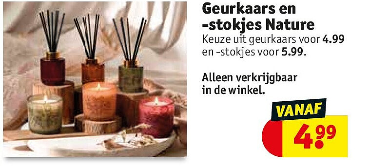 Geurkaars en -stokjes Nature