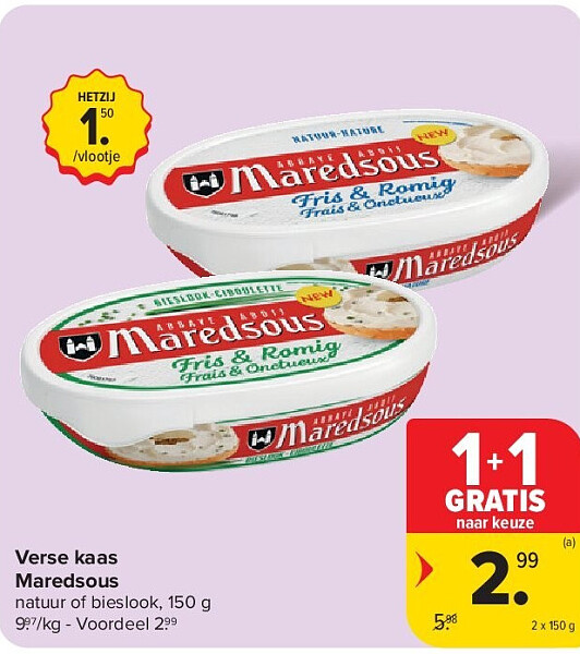 Verse kaas Maredsous
