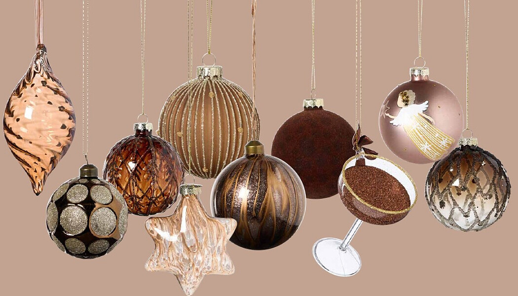 Kerstballen Calm Chocolate