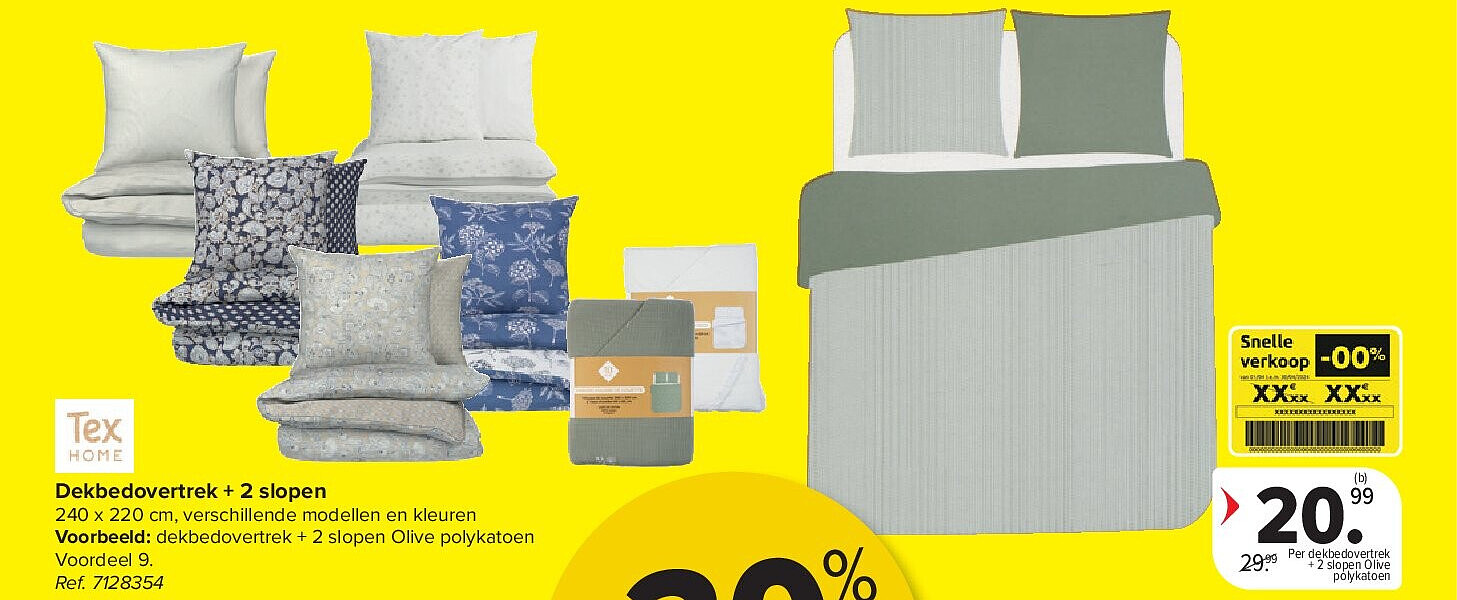 Dekbedovertrek + 2 slopen