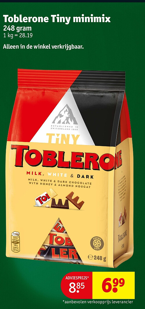 Toblerone Tiny minimix