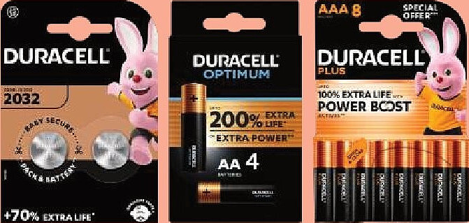 Piles Duracell