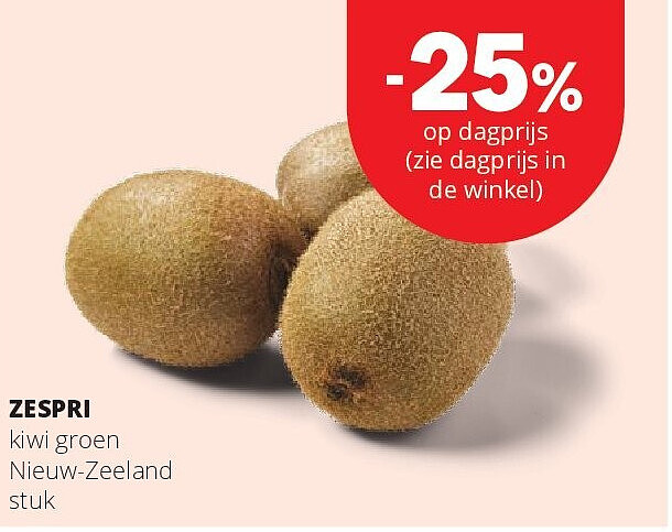 ZESPRI kiwi groen Nieuw-Zeeland stuk