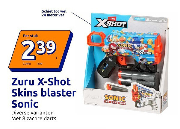 Zuru X-Shot Skins blaster Sonic