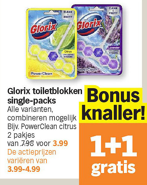 Glorix toiletblokken single-packs