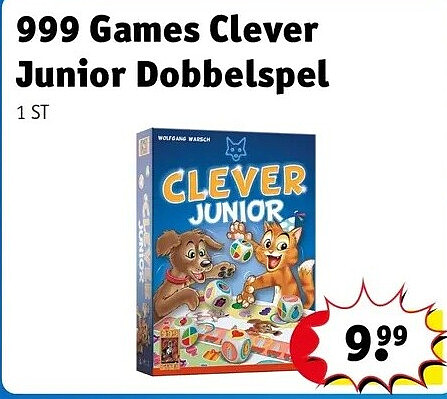 999 Games Clever Junior Dobbelspel