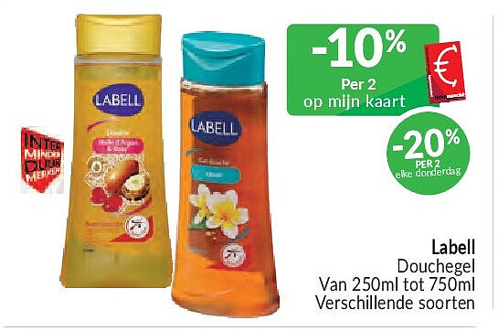 Labell Douchegel - 250ml tot 750ml