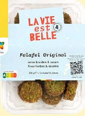 Falafel Original met verse kruiden en sesam