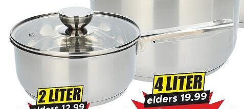 Alpina RVS kookpan 2 liter