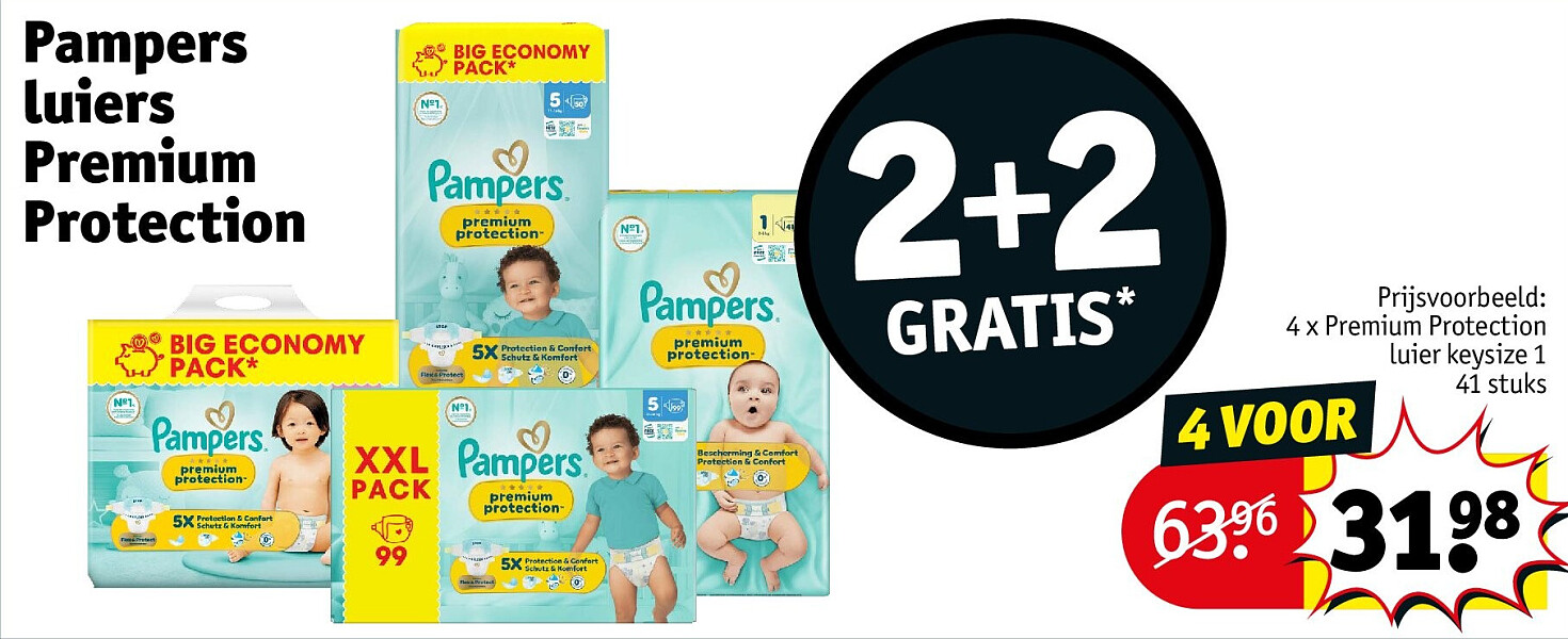 Pampers luiers Premium Protection