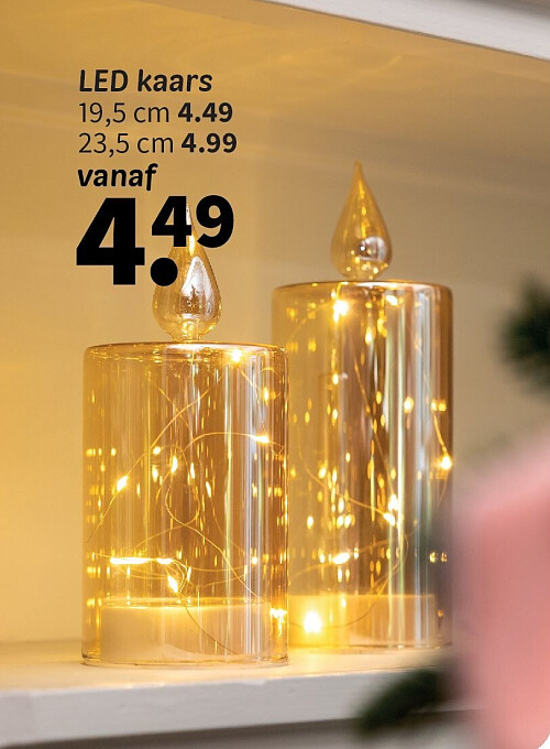 LED kaars 19,5 cm
