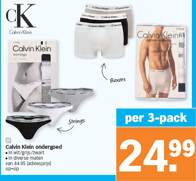 Calvin Klein ondergoed