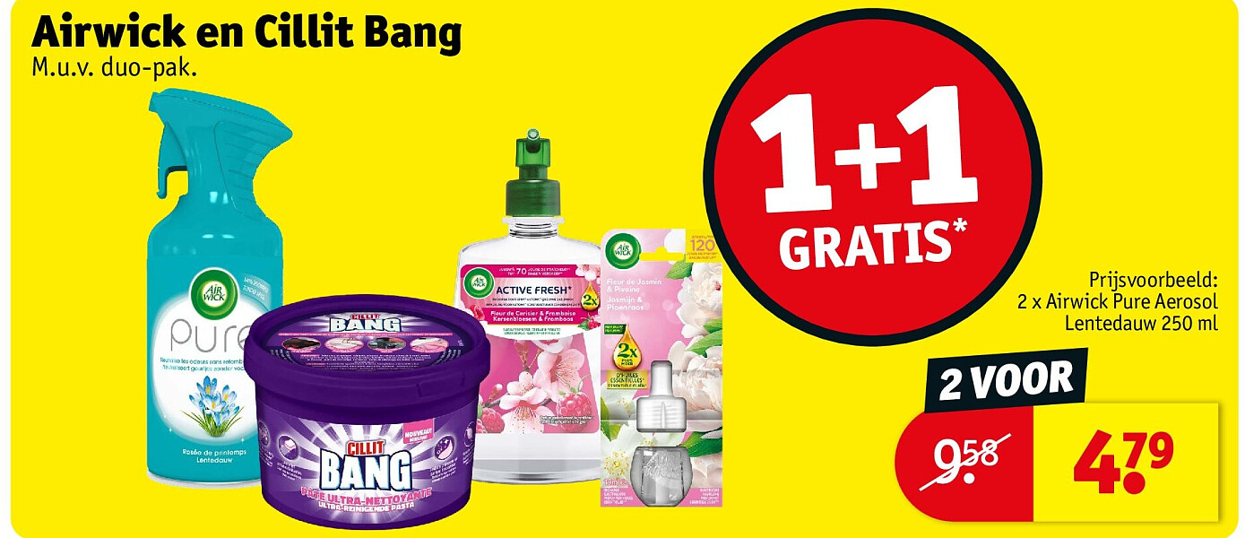 Airwick en Cillit Bang