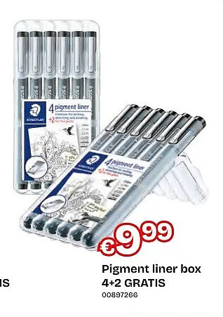 Pigment liner box 4+2 GRATIS