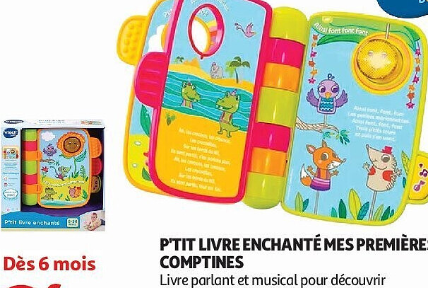 P'tit livre enchanté Mes premières comptines