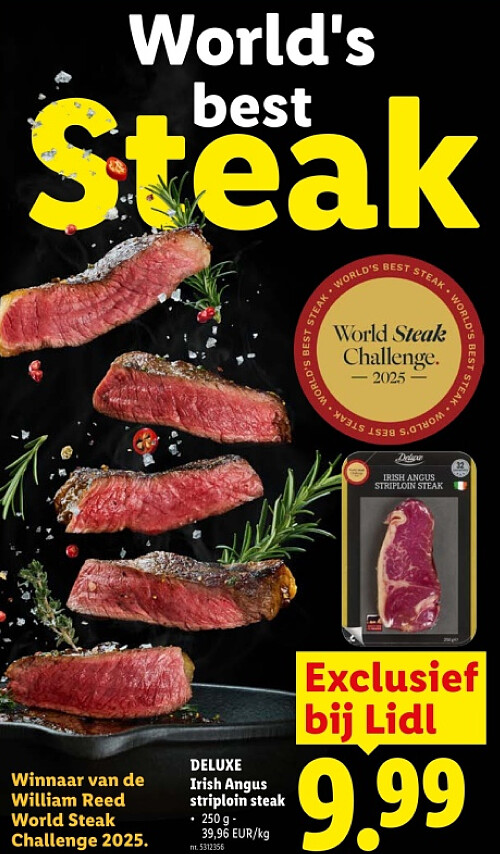 Irish Angus striploin steak