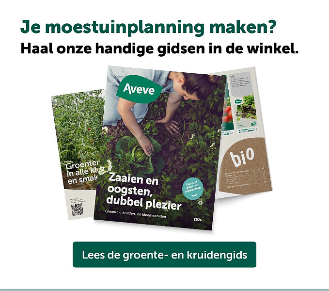 Je moestuinplanning maken? Haal onze handige gidsen in de winkel.