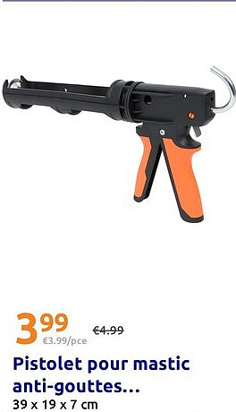 Pistolet pour mastic anti