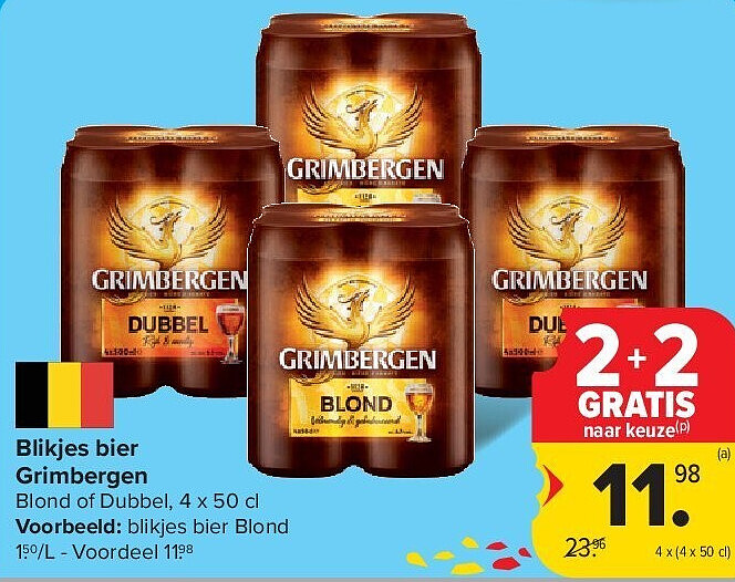 Blikjes bier Grimbergen