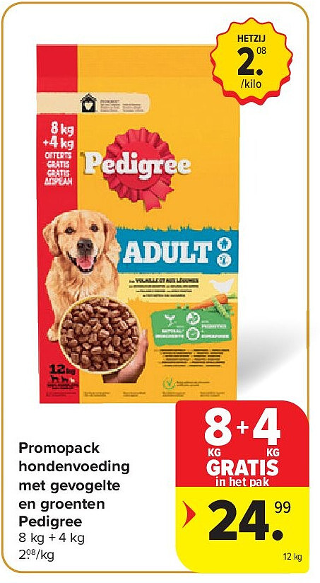 Promopack hondenvoeding met gevogelte en groenten Pedigree