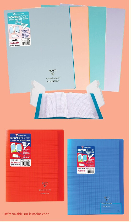 Produits de la gamme Koverbook