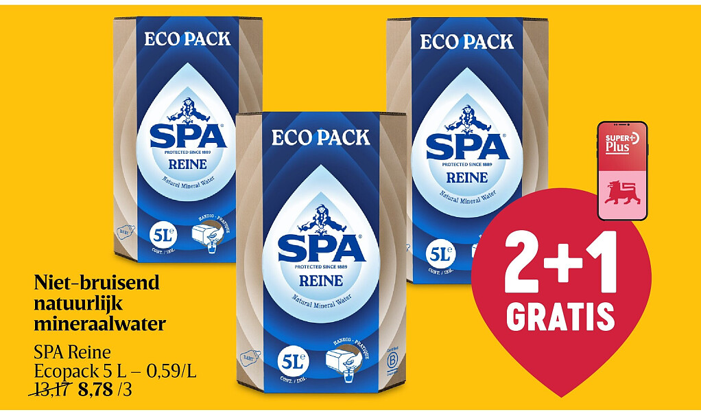 Niet-bruisend natuurlijk mineraalwater