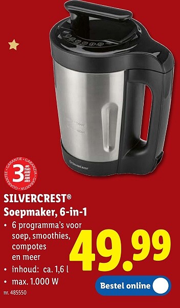 SILVERCREST® Soepmaker, 6-in-1