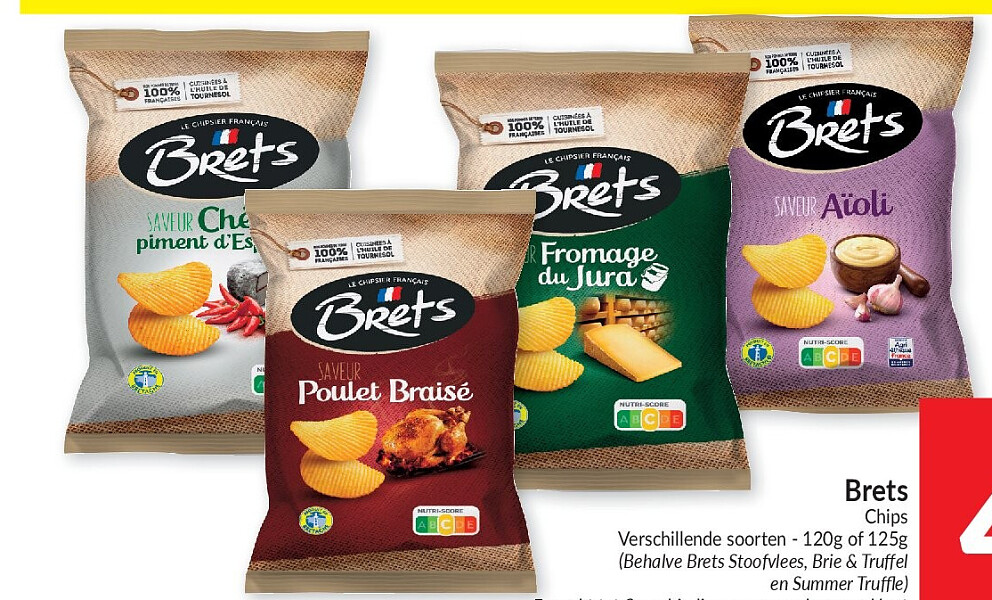 Chips, 120 g of 125 g