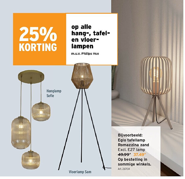 Eglo tafellamp Romazzina zand