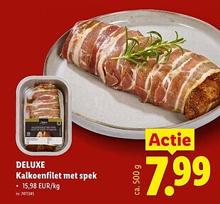 DELUXE Kalkoenfilet met spek