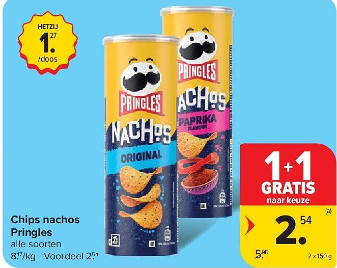 Chips nachos Pringles