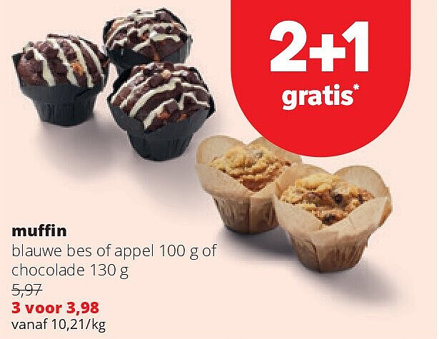 muffi n blauwe bes of appel 100 g of chocolade 130 g