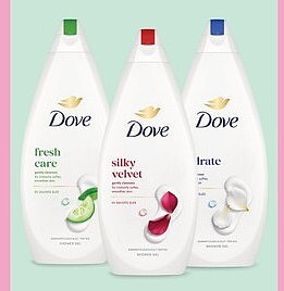 Dove bad en douche grootformaten 720 ml