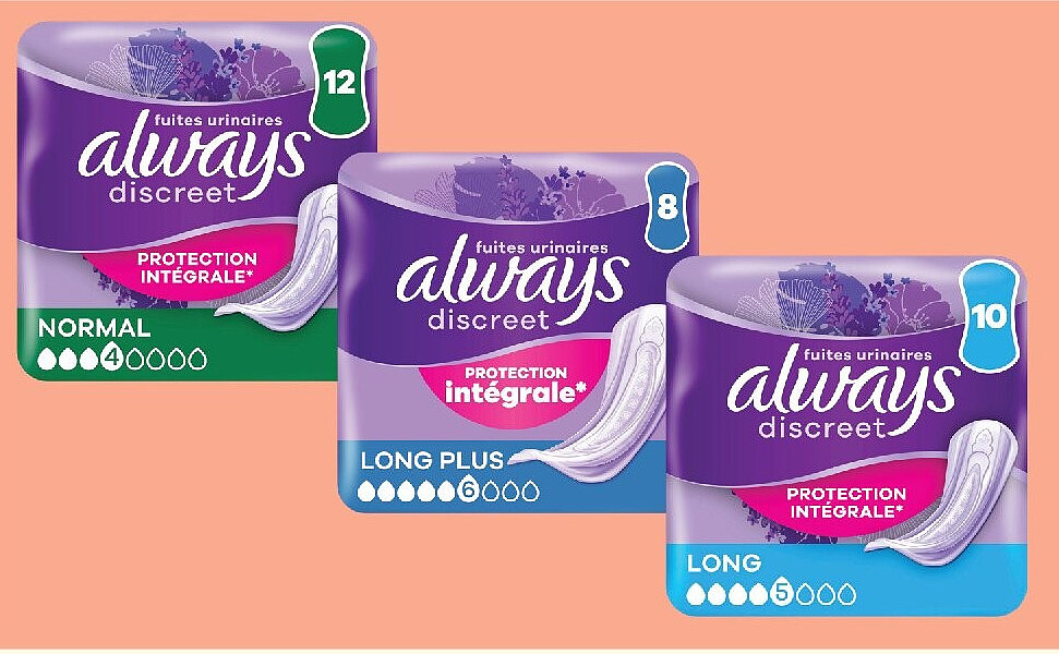 Gamme incontinence Always Discreet
