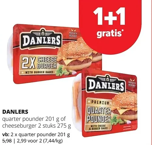 DANLERS quarter pounder 201 g