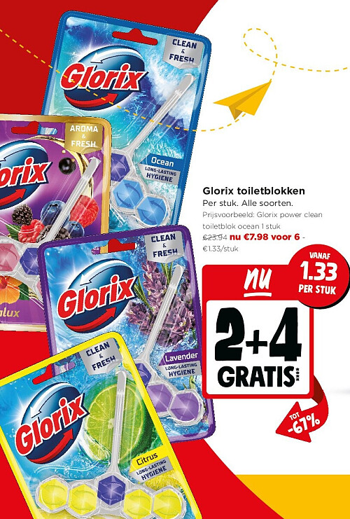 Glorix toiletblokken