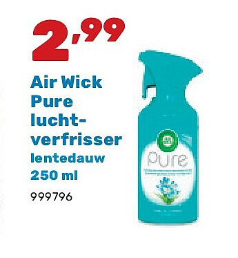 Air Wick Pure luchtverfrisser lentedauw 250 ml