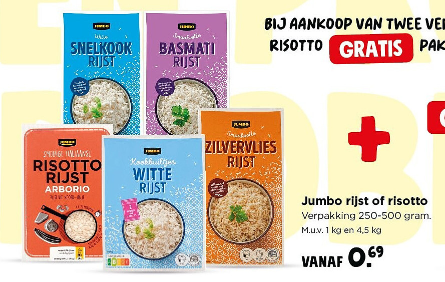Jumbo rijst of risotto