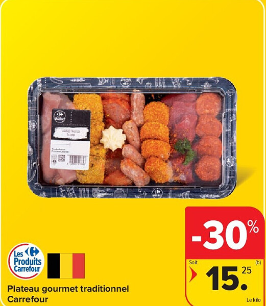 Plateau gourmet traditionnel Carrefour